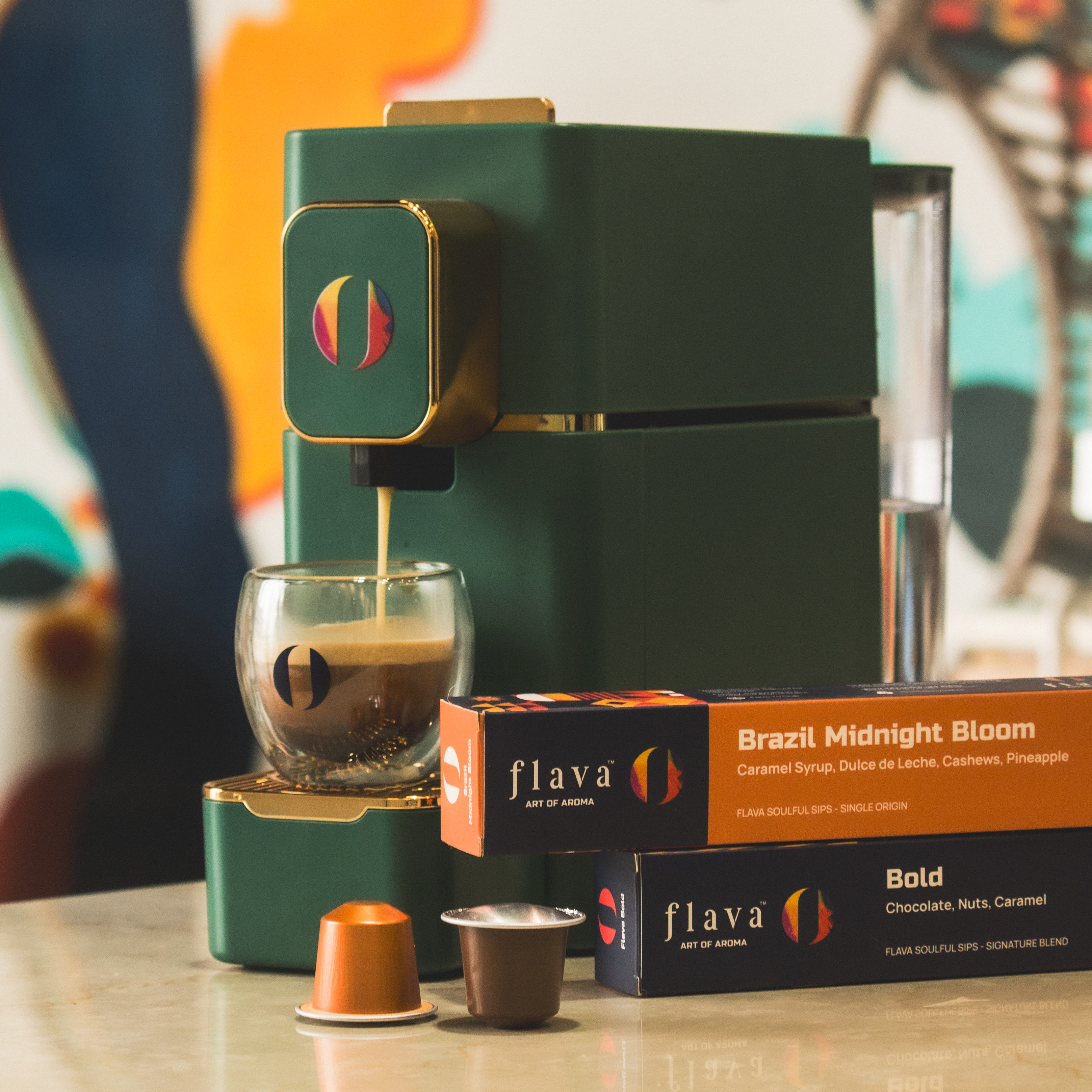 AVA PRO Capsule Coffee Machine & 60 Capsules FREE!